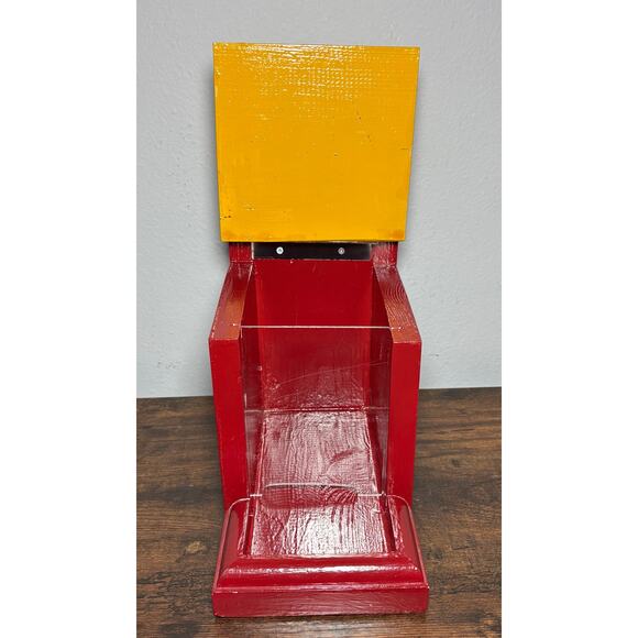 Vtg Washington Redskins NFL Burgundy & Gold Handmade & Hand Painted Bird Feeder - Picture 7 of 10